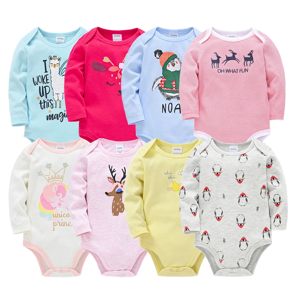 100% Cotton Baby Bodysuits – 6-Pack & 3-Pack for 0-12 Months