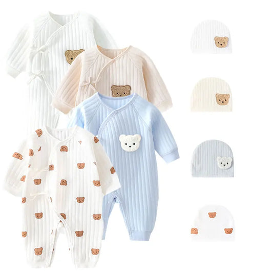 Newborn Winter Bodysuit – Cozy Cotton Onesie for Infants 0-6M